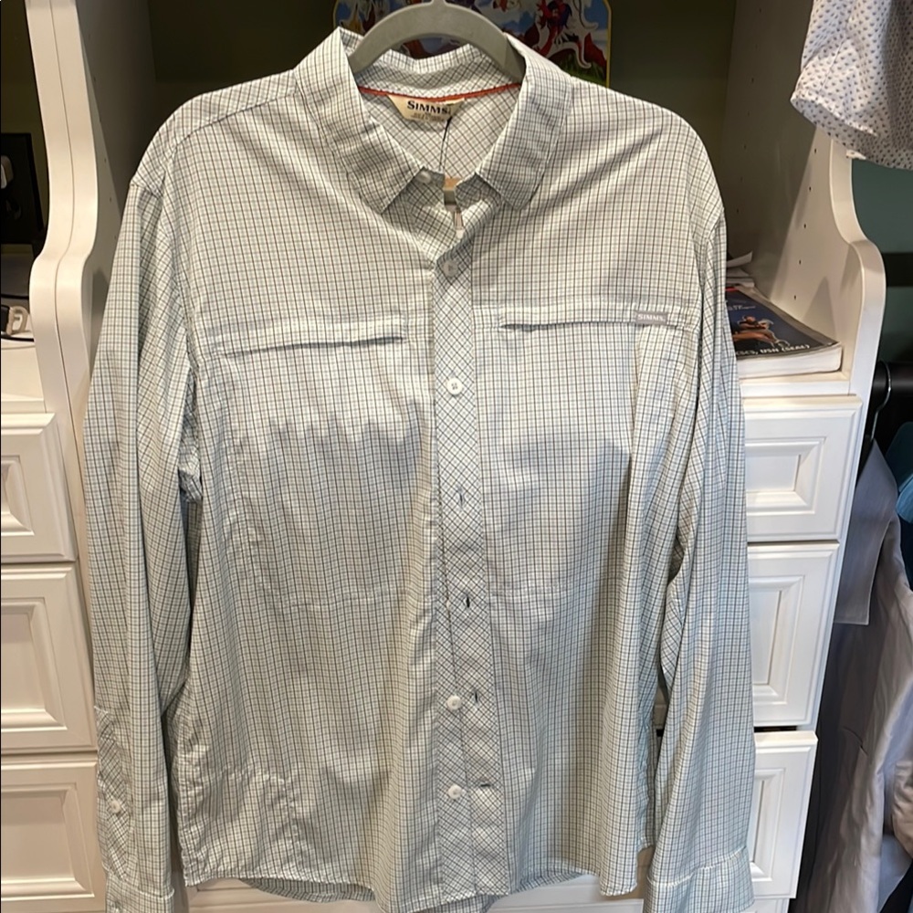 Simms Green Casual Button Down Shirt